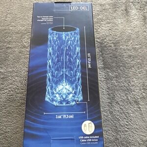 Globe Electric LED‎ Integrated Rechargeable Crystal Touch Lamp